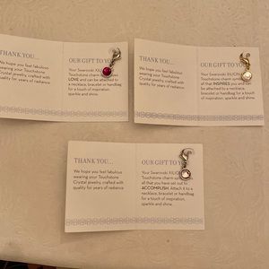 Set of 3 Touchstone Crystal Charms